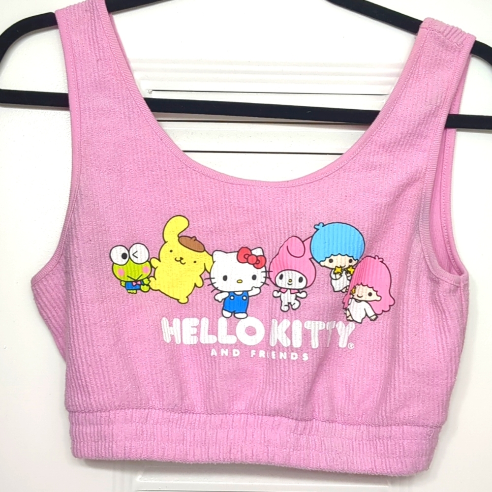 Hello Kitty Pink Cropped Tank